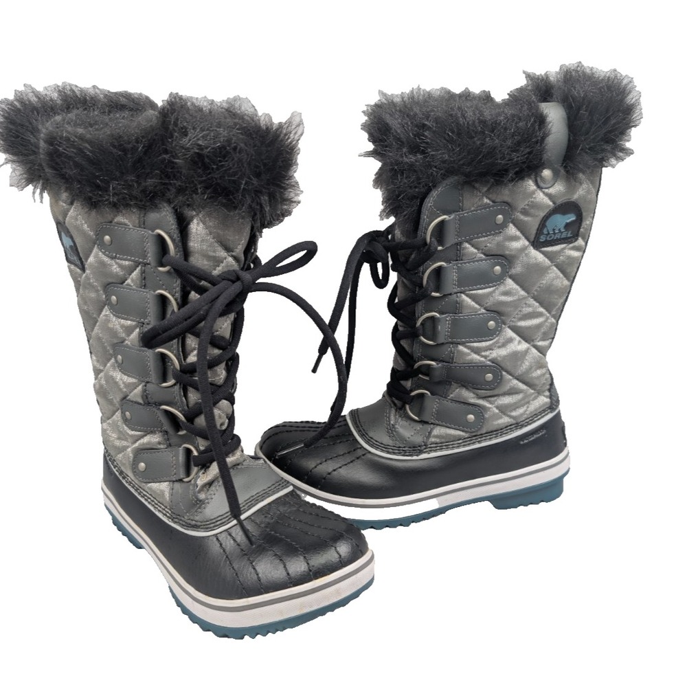 Sorel Tofino NL2114-052 Women's US 6.5 Winter Boots Quarry Cloudburst Organza